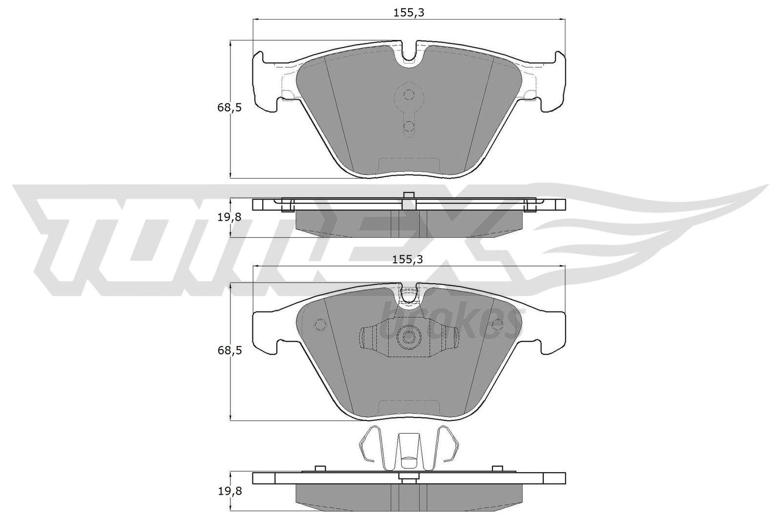 TOMEX Brakes TX 13-251 Sada...